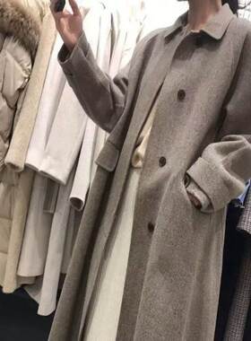 新品气质名媛女装 夹棉毛呢大衣 8011MN
