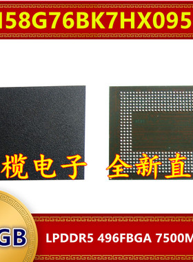H58G76BK7HX095N LPDDR5 7500Mbps 16GB 496FBGA 暂存内存芯片