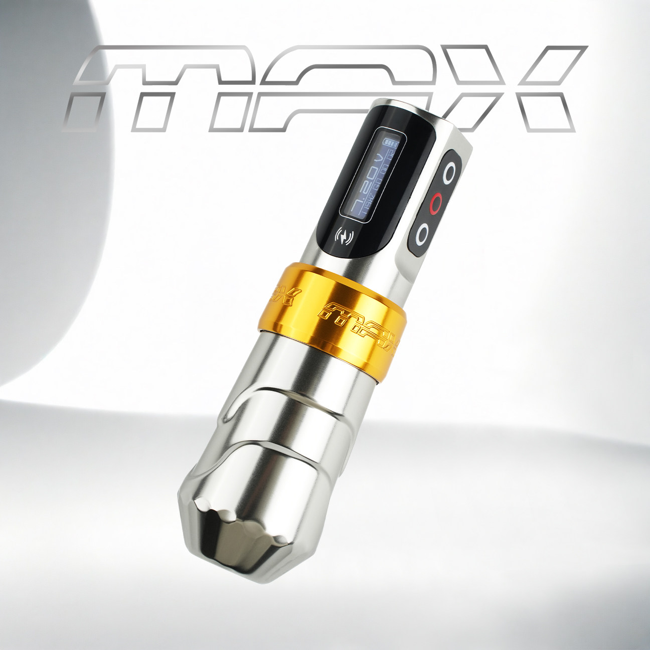 龙艺人MAX无线纹身笔钛金管全身刺青高效动力双电池一体机马达机