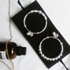 Plated 925 Sterling Silver Simplicity Versatile personality literature Transfer bead Hollow ball silvery Small bell Bracelet Bracelet Bracelet