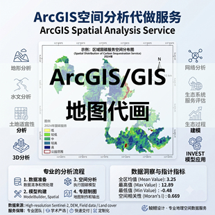 GIS代做/ArcGIS代做/Arcmap制图/ArcGIS空间分析/GIS数据/地图