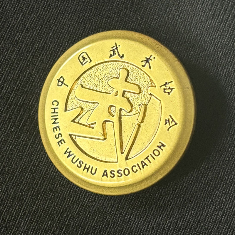 武术裁判服配件扣金色魔术贴