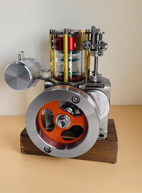 酒精发动机四冲程迷你内燃机科学物理实验模型创意机械玩具可启动
