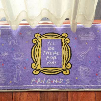 【现货】老友记周边紫色相框Iwillbethereforyou卧室床边毯地垫