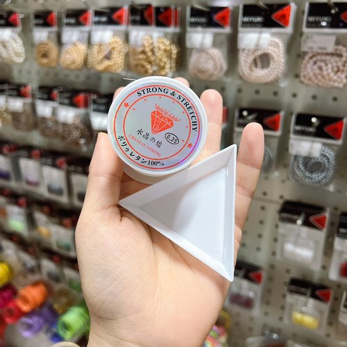 diy小工具珠子圆形三角钩针