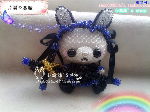 【DIY串珠材料包】片翼の恶魔|TOHO米珠制|手工串珠教程 中文走线 - 封面