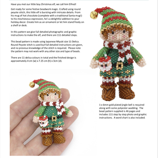 diy串珠圣诞节情侣材料包日本miyuki不褪色db31古董珠绣编制配料
