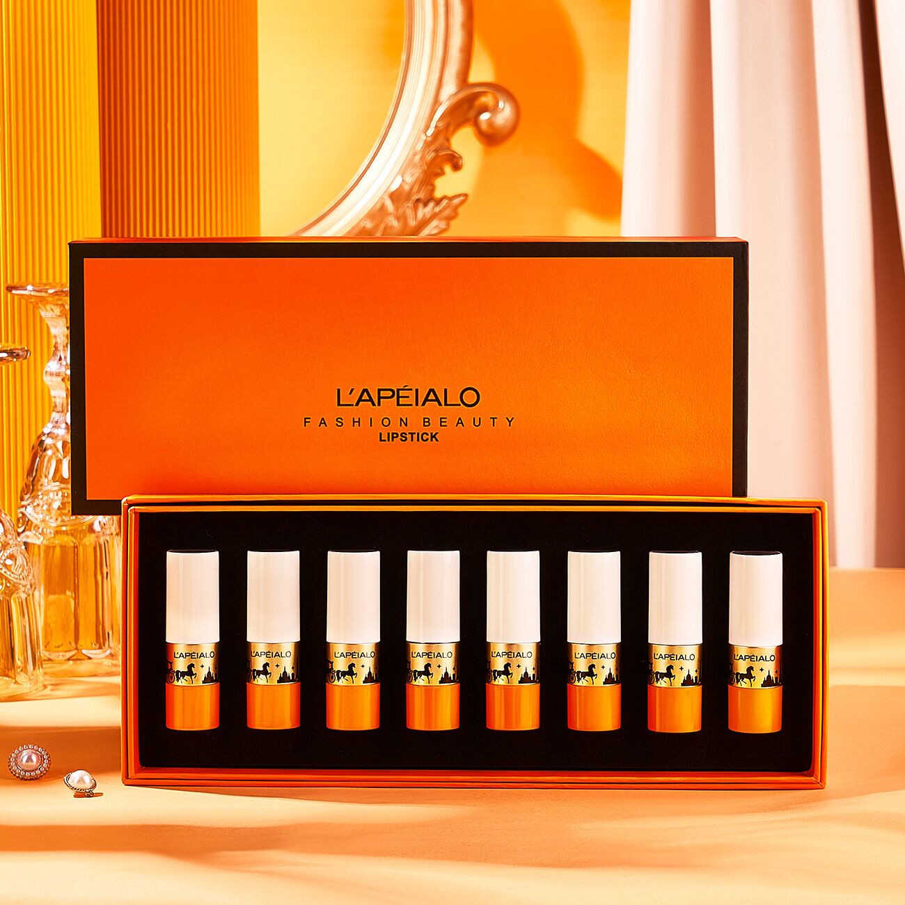 雾面8支装时尚奢美哑光唇膏/口红