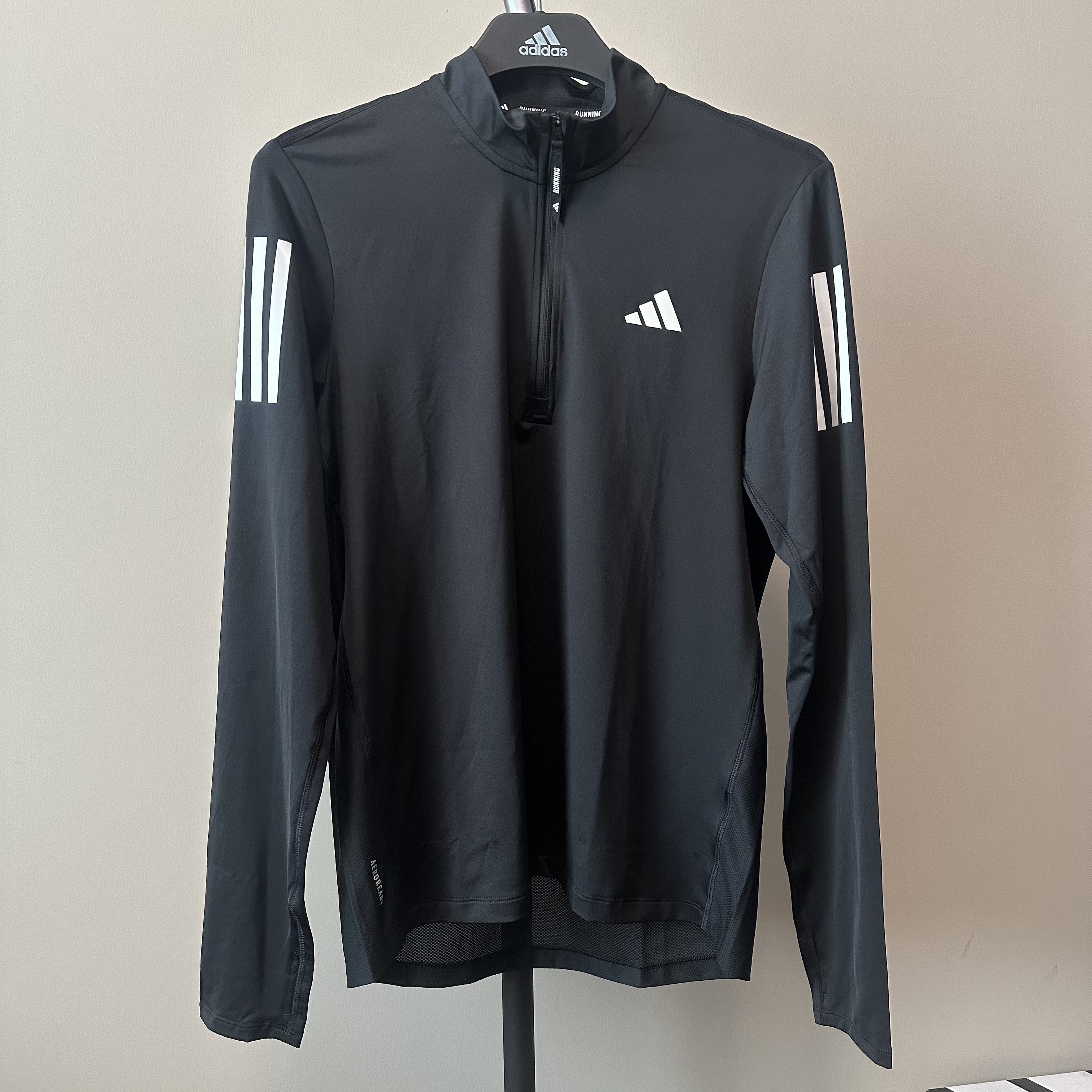 Adidas/阿迪达斯2024新款男士运动速干休闲立领长袖T恤IN1490图片