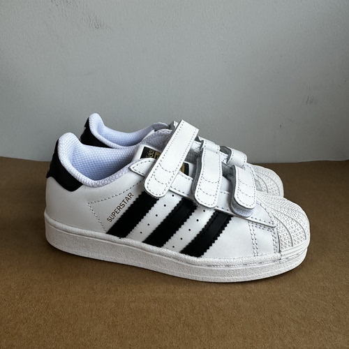 ADIDAS/阿迪达斯 三叶草SUPERSTAR儿童中童魔术贴板鞋EF4838