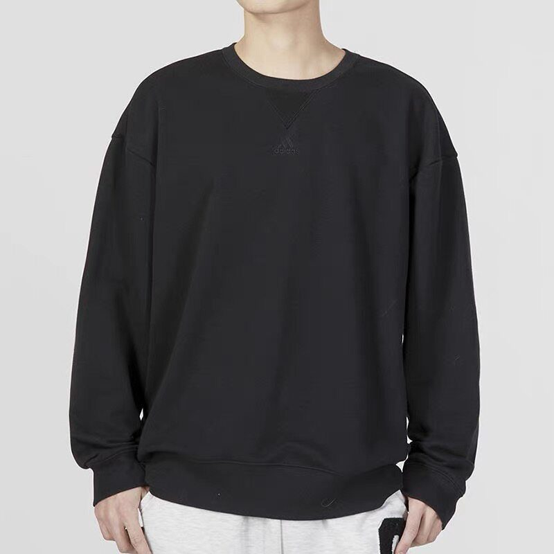 Adidas/阿迪达斯男春秋透气宽松休闲简约运动圆领套头卫衣 IC9807