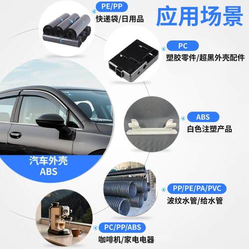 高浓度高光亮黑色s母 注塑pp板片色材性母粒UNY分散好注塑ab专用