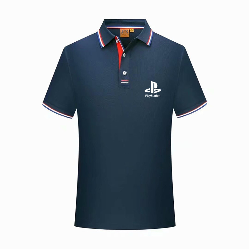 playstation索尼ps5游戏机员工装工作服装polo衫翻领t恤短袖衣服