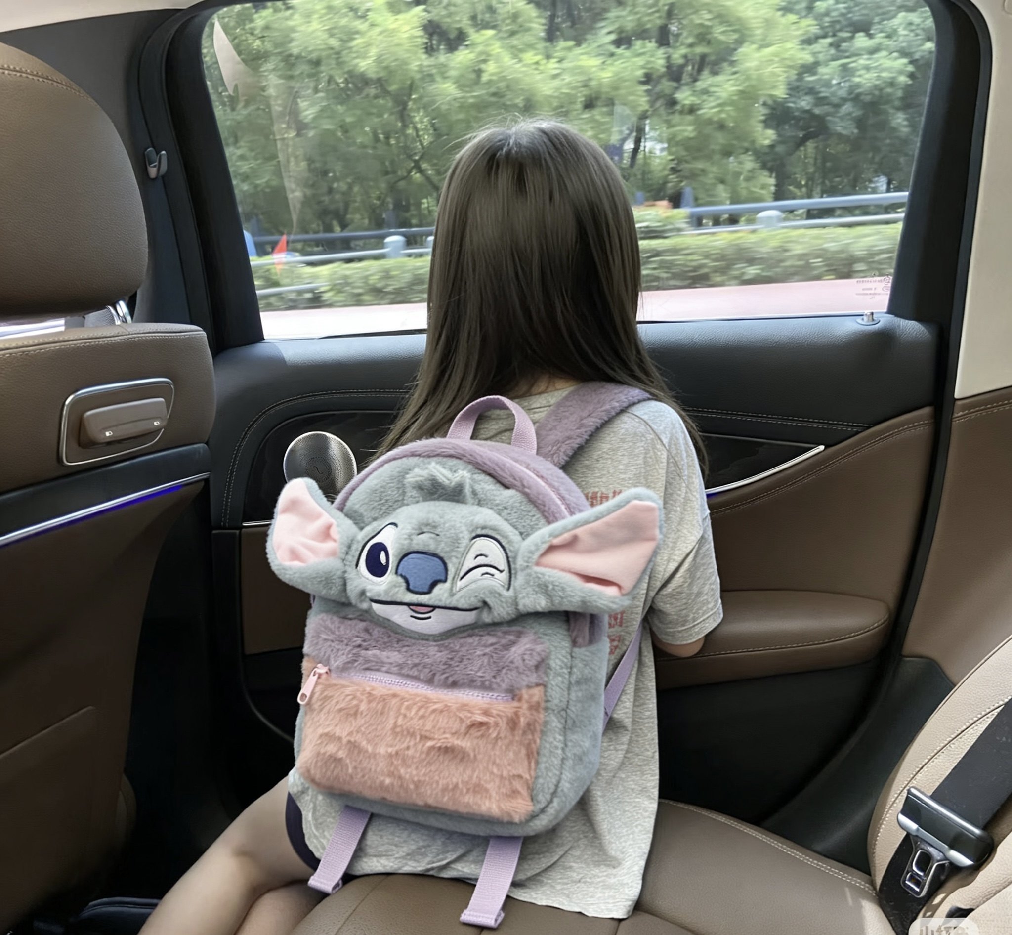 za史迪仔双肩包女2025新款可爱卡通毛绒公仔玩偶娃娃送礼生日礼物