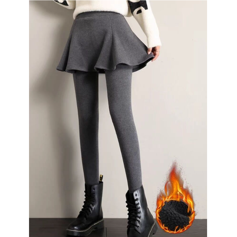 加绒加厚百褶假两件打底裤女秋冬季带裙外穿大码胖MM显瘦保暖踩脚,女装/女士精品,打底裤,淘宝优惠券,粉丝福利购,淘宝优惠卷