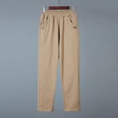 中年妈妈长裤 中老年人女裤 全棉宽松奶奶装 款 白色外穿婆婆 春秋夏季