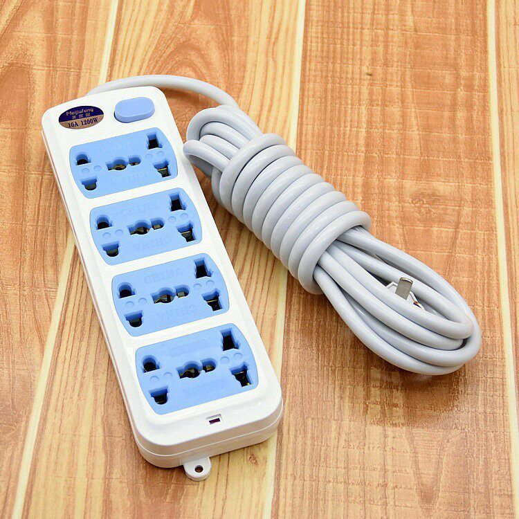 港版插排国际通用插孔英规欧标插座圆孔多用接线板美标转换排插