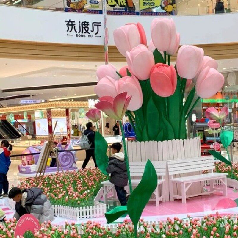 巨大型泡沫郁金香场景布置道具
