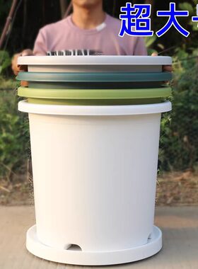 室外树脂全新料花盆加厚抗晒耐冻
