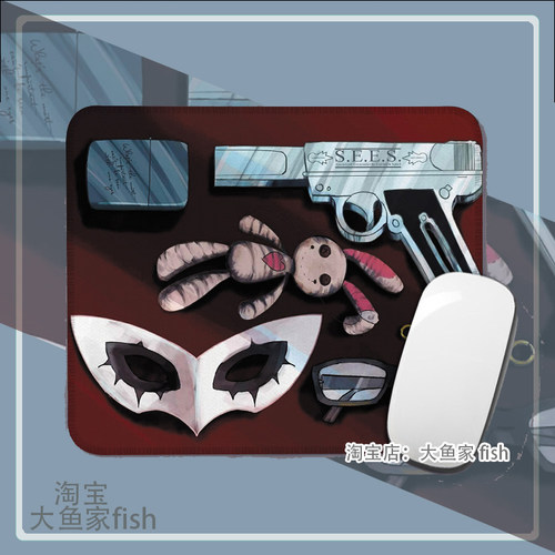 女神异闻录P2P3P5周边 小号电竞桌垫 锁边鼠标垫 硅胶防滑 二次元