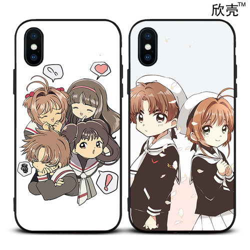百变小樱情侣手机壳适用iphone11PRO苹果XS MAX磨砂8plus软XR小狼