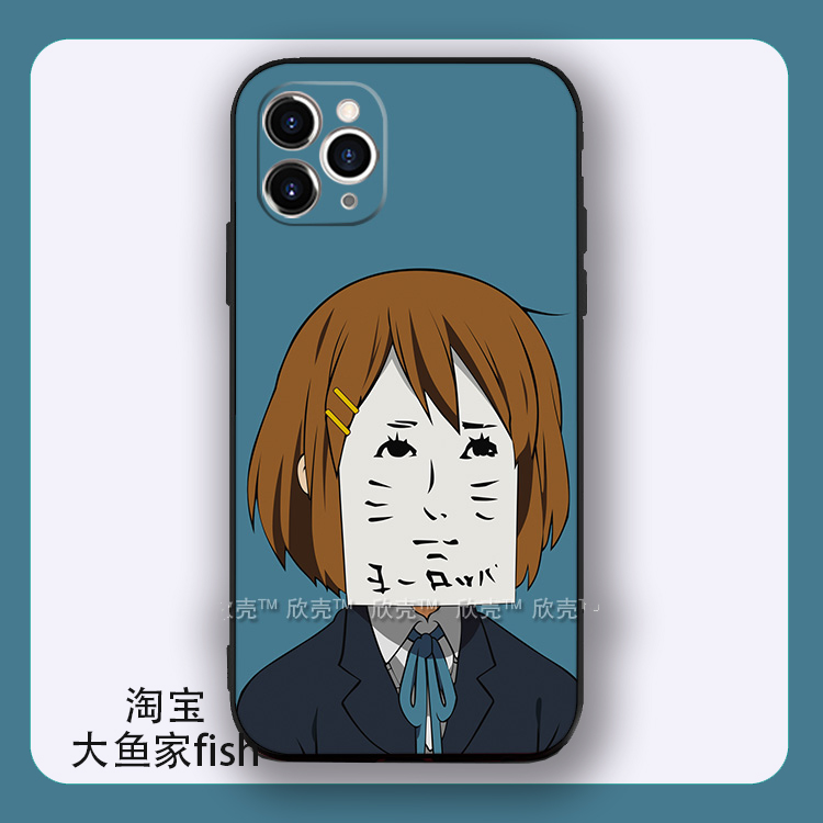 轻音少女平泽唯手机壳11适用iphone14pro面具8plus红米k50硅胶xs max荣耀20华为P40动漫Reno9pro小米13一加8t