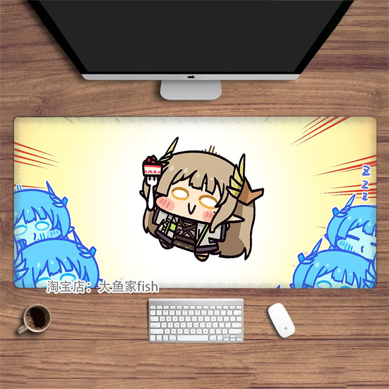明日方舟 缪尔赛思 大号鼠标垫办公桌垫 加厚锁边鼠标垫 硅胶防滑