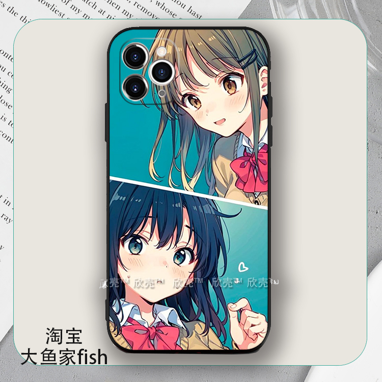 安达与岛村手机壳适用iphone14promax动漫8plus液态vivo苹果13硅胶xs红米note9小米10一加ACE2华为mate50荣耀