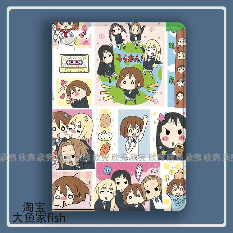 KON轻音少女平泽唯梓澪律周边适用iPad10.2苹果Pro11寸Air5/6华为matepad10.4平板mini3/4保护套13小米7