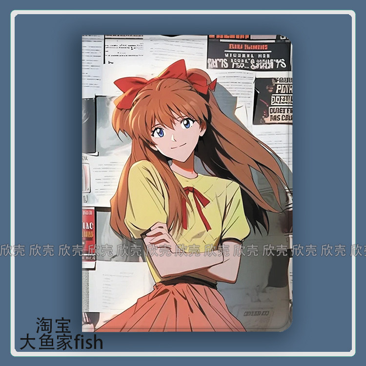 eva淀真嗣明日香 动漫 适用iPad10.2苹果Pro11寸mini6华为matepad10.8平板Air4/5保护套小米6Pro荣耀v8三星