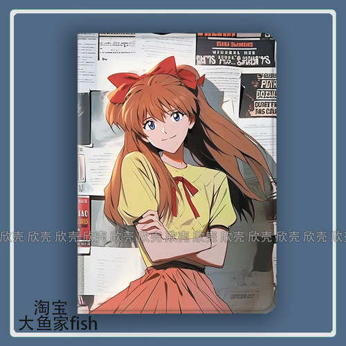 eva淀真嗣明日香 动漫 适用iPad10.2苹果Pro11寸mini6华为matepad10.8平板Air4/5保护套小米6Pro荣耀v8三星