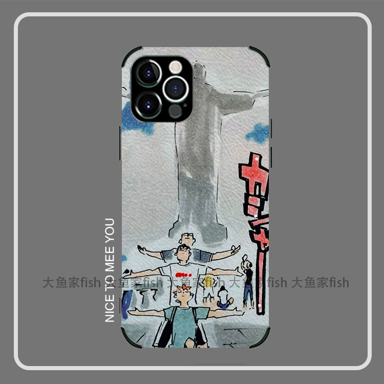 排球少年动漫手机壳11适用iphone12pro苹果xs maxr小羊皮8p小米11