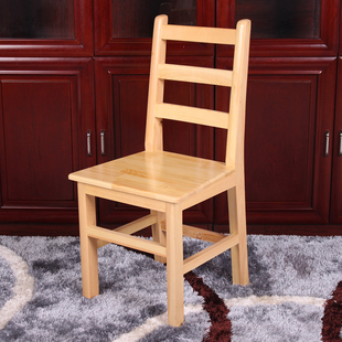 家用全实木书桌椅子松木椅麻将棋牌椅餐儿童学习写字椅电脑椅整装