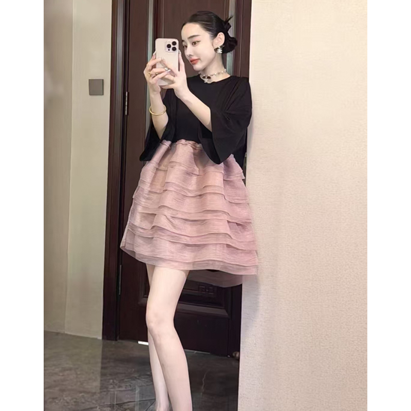 小众设计感宽松大码连衣裙