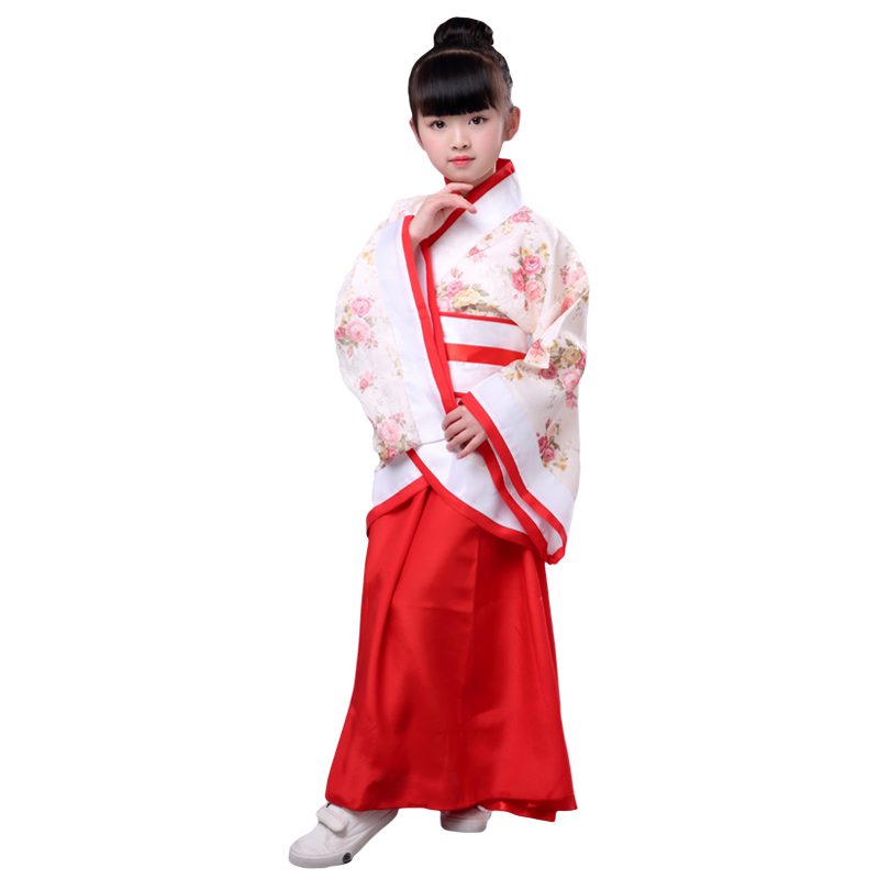 儿童曲裾古装影楼写真改良汉服