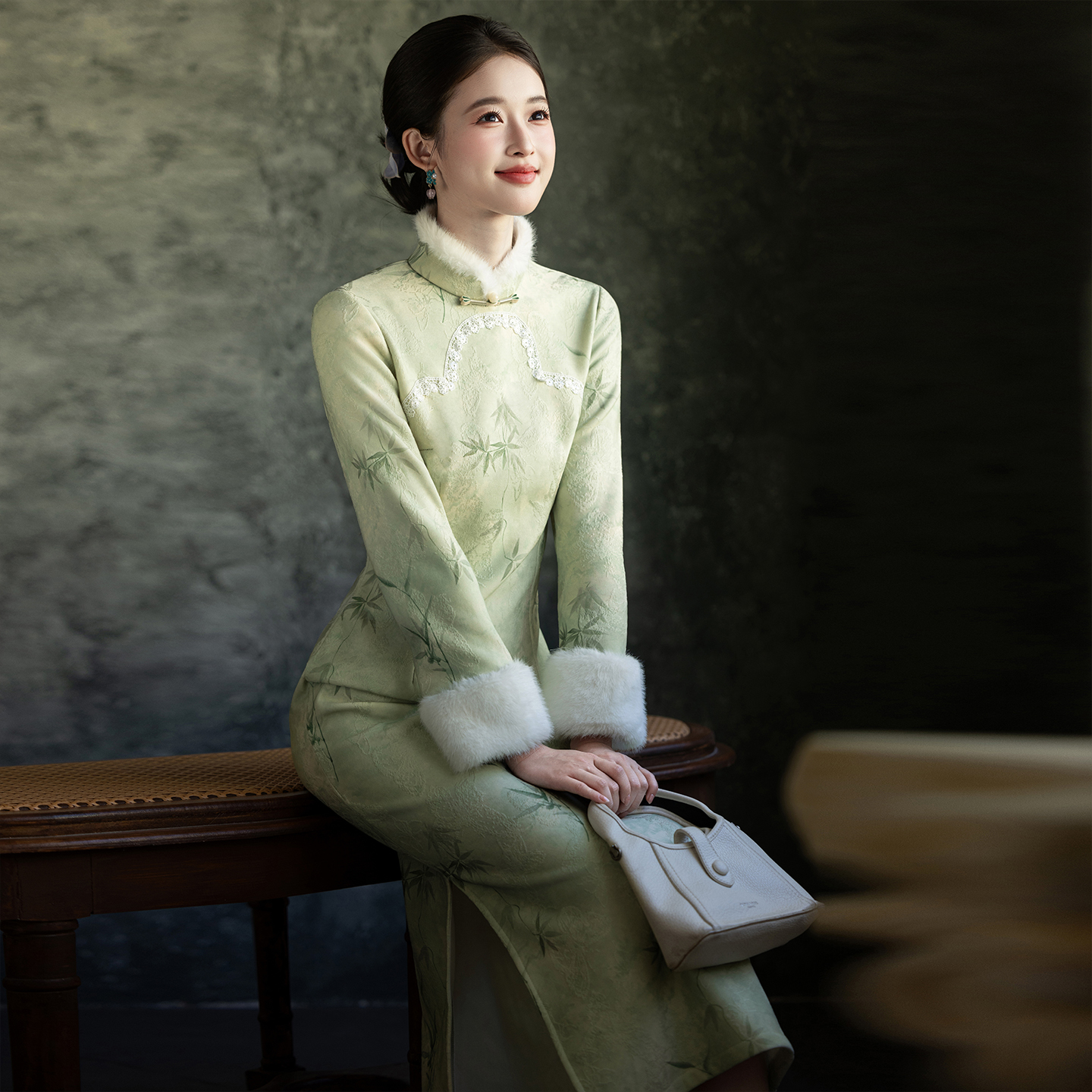 新中式国风旗袍2025新款秋冬加绒