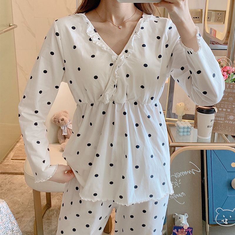 孕妇宽松大码家居服套装
