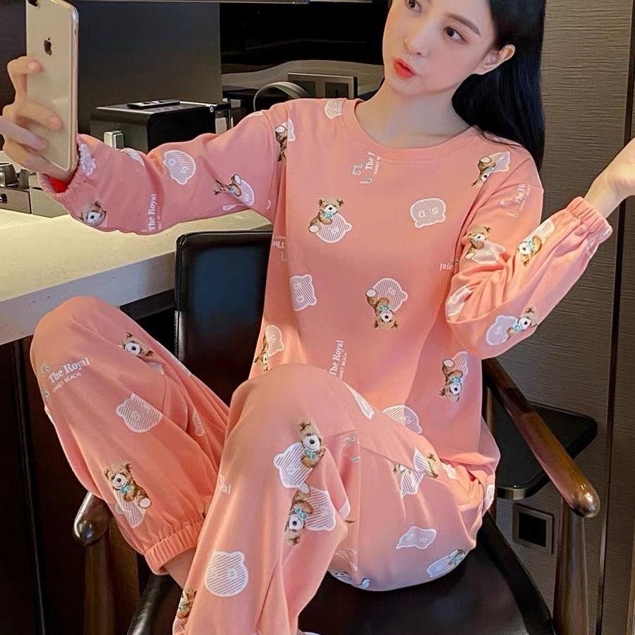 女春秋款甜美可爱睡衣家居服