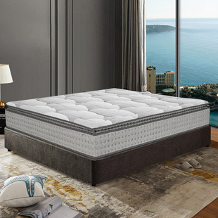H.CLUB瑰丽自适应独立弹簧床垫28cm加厚双层弹簧凝胶记忆棉床垫