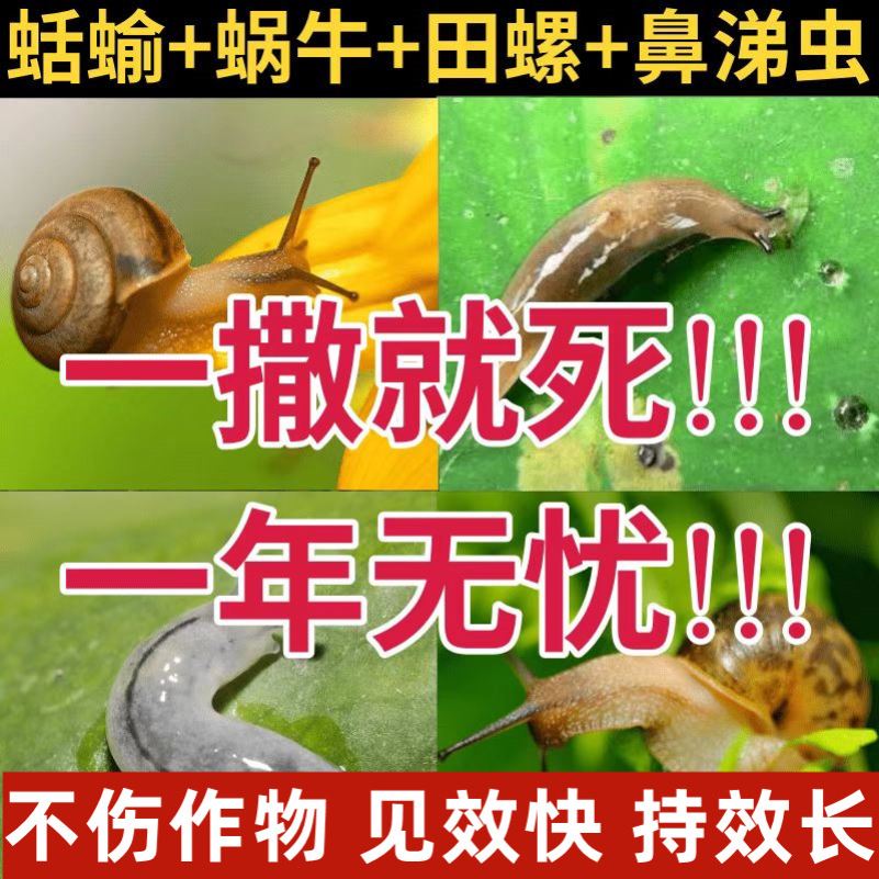 杀蜗牛鼻涕虫专用药灭鼻涕杀虫剂虫厨房防鼻滴虫克星去驱消灭除涕