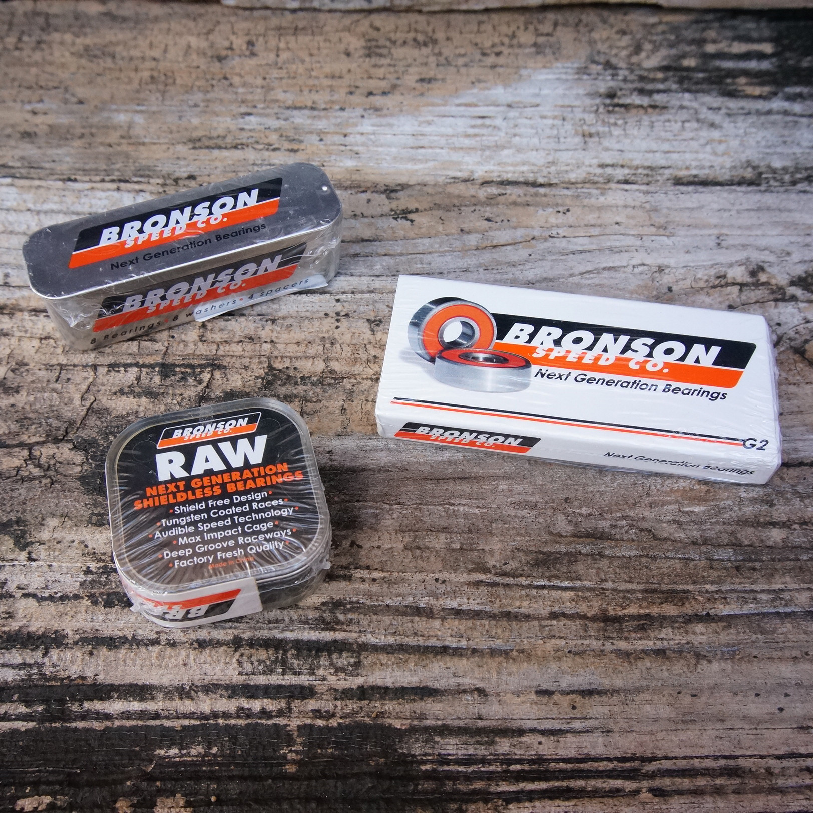 进口BRONSON专业滑板轴承RAW