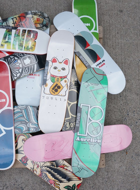 进口PLANB滑板板面专业美国枫木动作四轮双翘板PLAN B 8.0 8.125