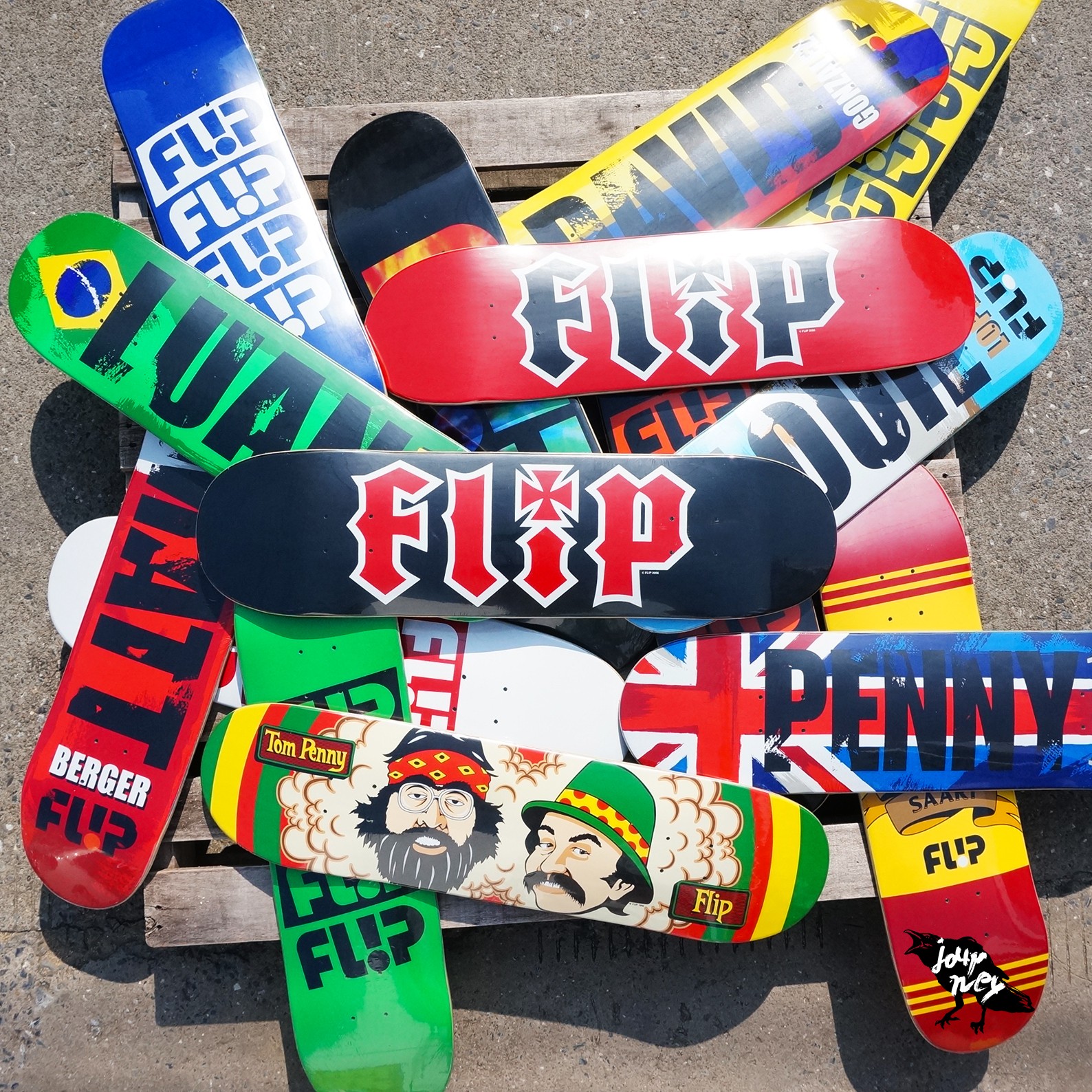 flip进口动作四轮滑板