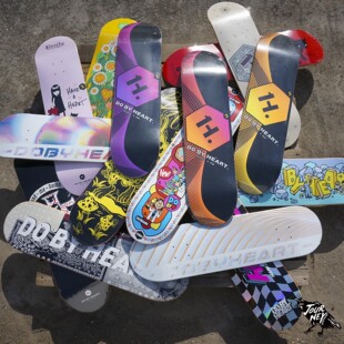 DBH滑板板面双翘四轮动作板LIMITLESS款 腰果花玻纤EMILY男女成人