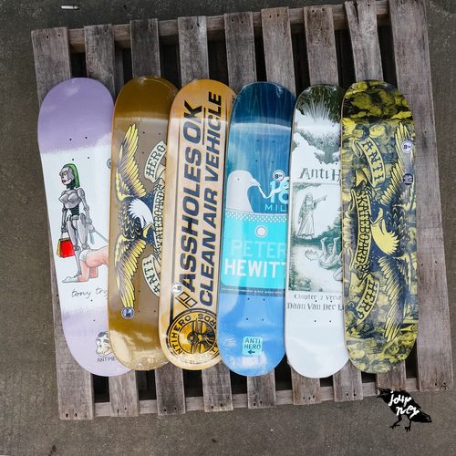 进口antihero滑板板面动作四轮