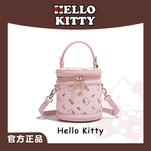 HelloKitty凯蒂猫水桶包小众印花手提女包包高级感轻奢斜挎单肩包