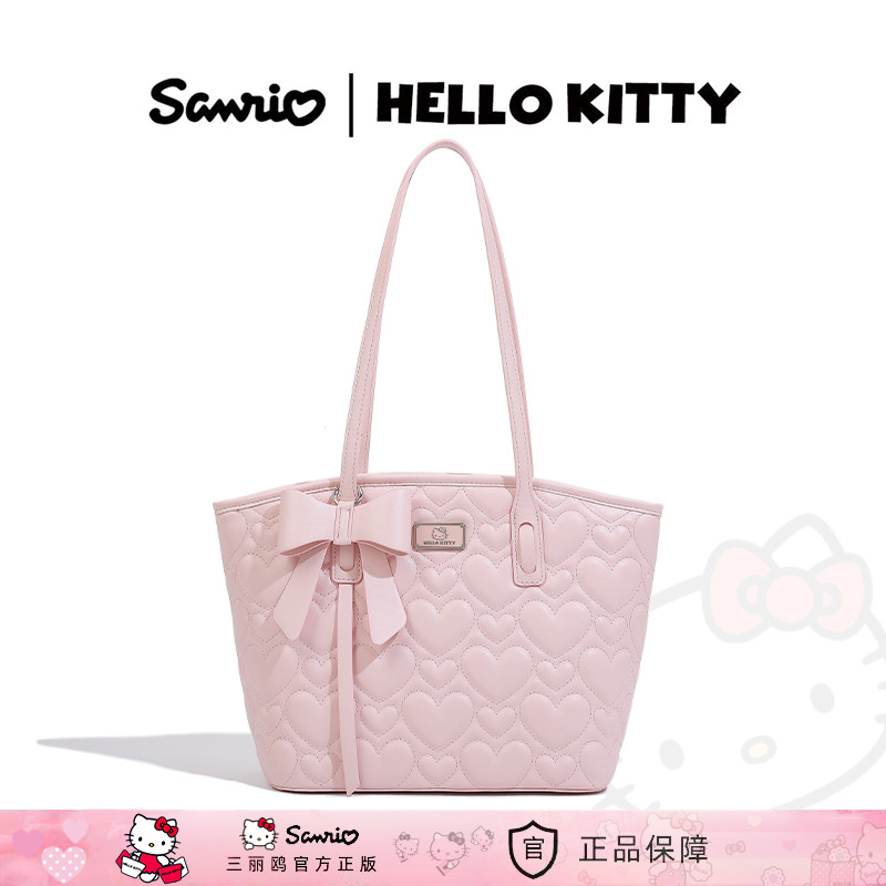 HelloKitty爱心蝴蝶结小众托特包图片