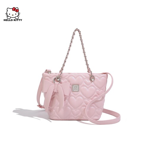 HelloKitty桃心可爱少女风托特包