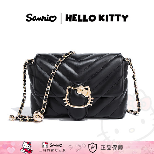 HelloKitty高级感轻奢通勤小方包