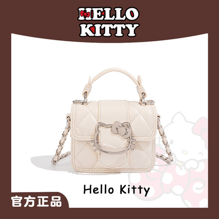 HelloKitty凯蒂猫小方包时尚小香风手提包包女百搭迷你斜挎单肩包
